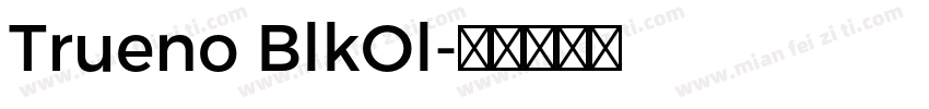 Trueno BlkOl字体转换